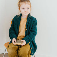 Teasel Children's Cardigan | Knitting Pattern by Jennifer Parroccini