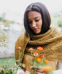 Wyke Shawl | Knitting Pattern by Ema Marinescu - modeled