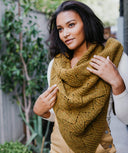 Wyke Shawl | Knitting Pattern by Ema Marinescu - modeled