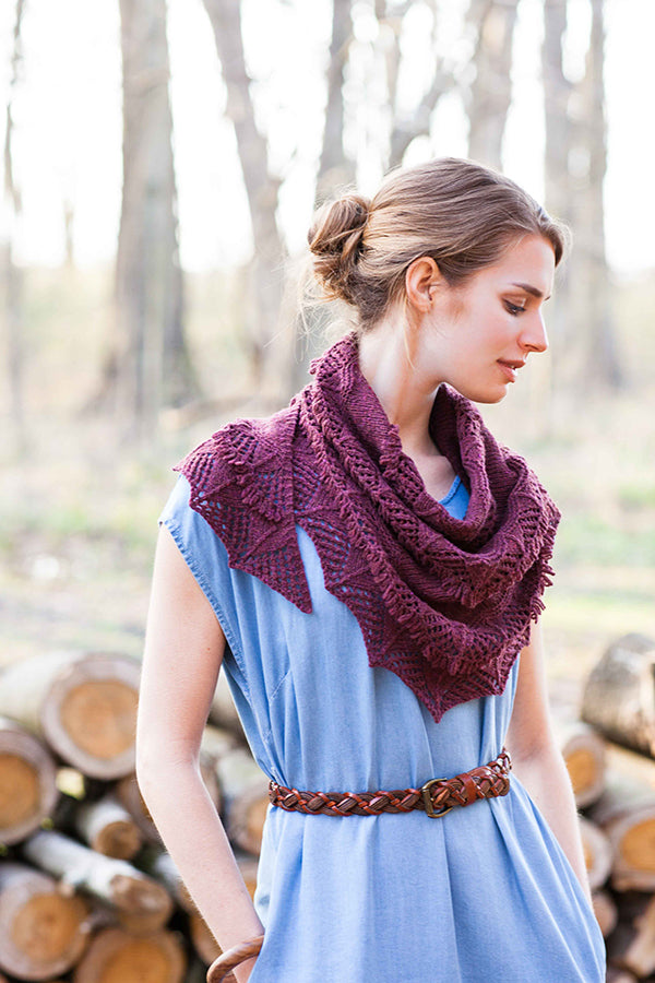 Frida Shawl | Knitting Pattern by Hiroko Fukatsu | Brooklyn