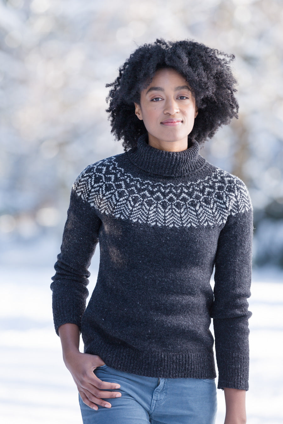 Frostpeak Pullover | Knitting Pattern by Véronik Avery | Brooklyn
