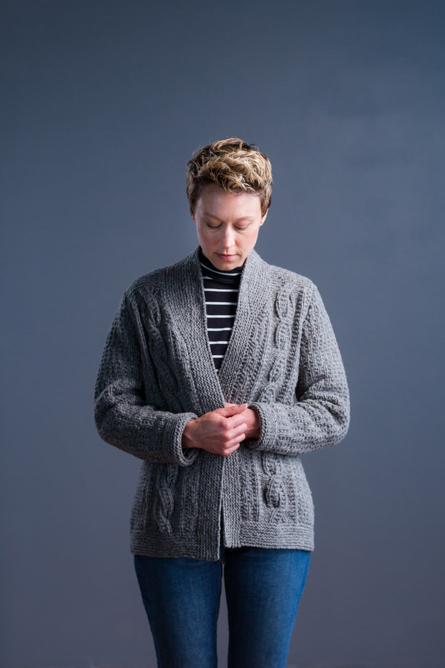 Haskell Cardigan | Knitting Pattern by Gudrun Johnston | Brooklyn