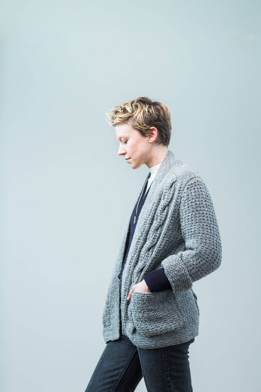 Haskell Cardigan | Knitting Pattern by Gudrun Johnston