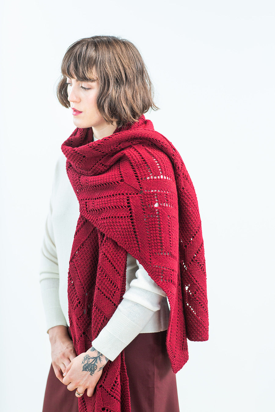 Refract Scarf & Wrap | Knitting Pattern by Emily Greene | Brooklyn