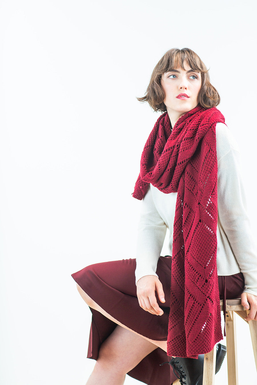 Refract Scarf & Wrap | Knitting Pattern by Emily Greene | Brooklyn