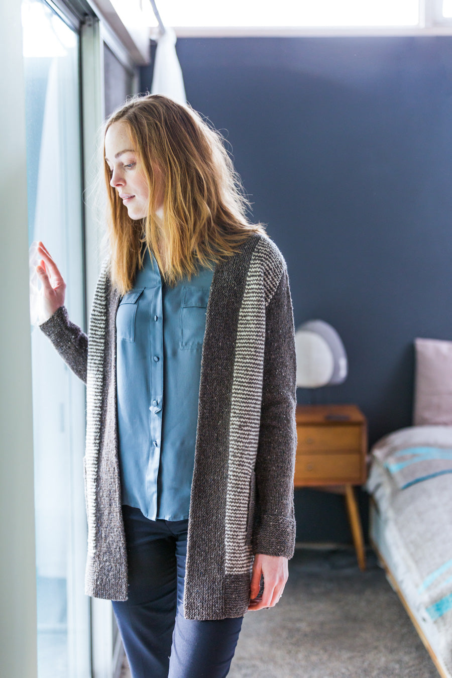 Rivet Cardigan | Knitting Pattern by Ann Klimpert | Brooklyn
